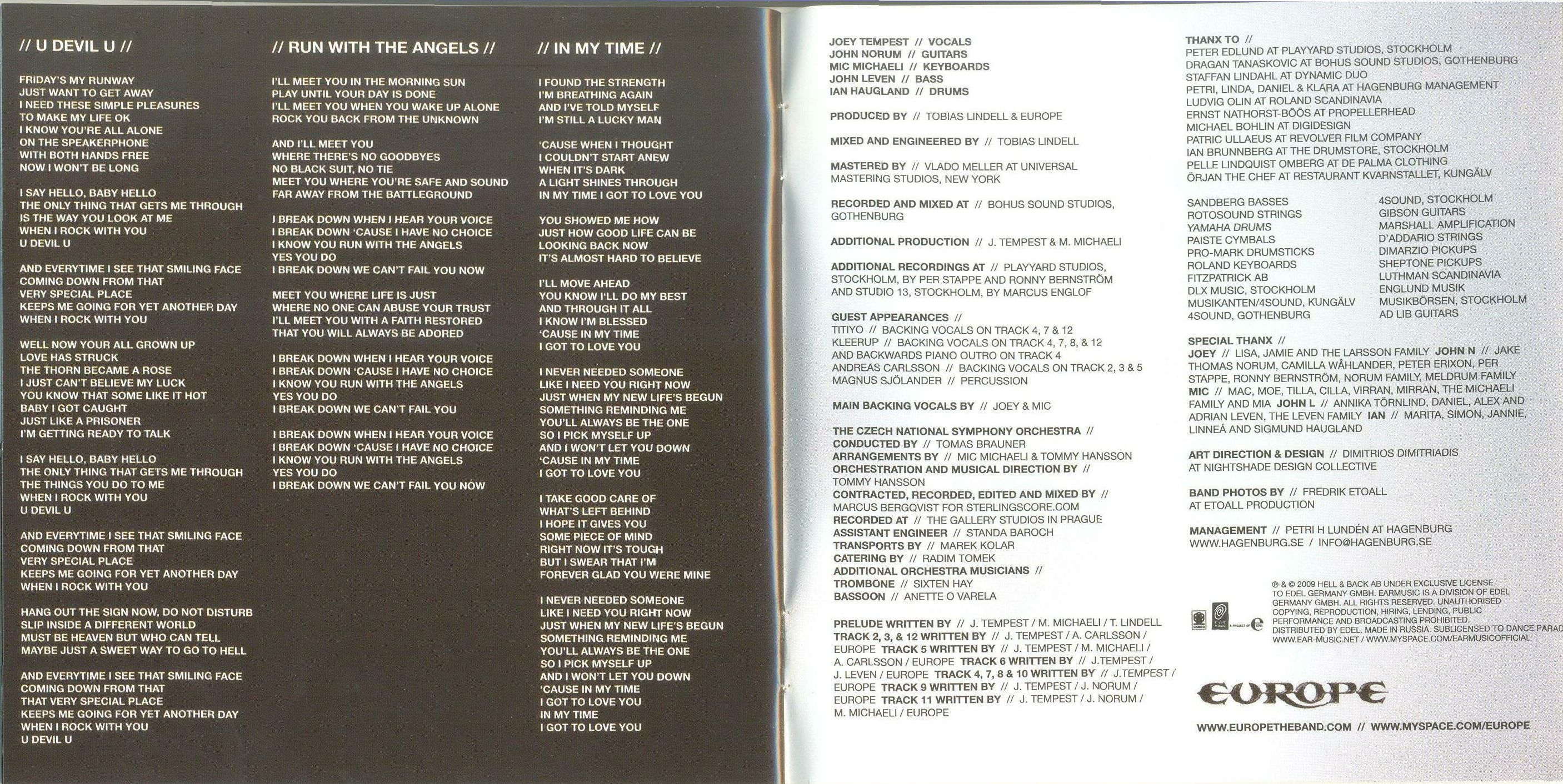 Europe  Last Look At Eden : Booklet08  rus